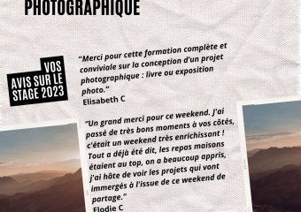 Vos témoignages sur le stage création d'un projet photographique